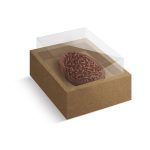 Caja para medio huevo de chocolate 350 gramos. KRAFT
