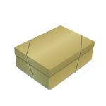 Cajas de cartón tipo base/tapa (tamaño M). GLAM GOLD