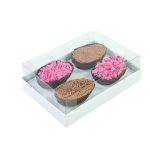 Cajas para 4 medio huevos de 50 gramos. BLANCO
