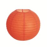 Linterna Redonda con Soporte para Vela Electronica. NARANJA
