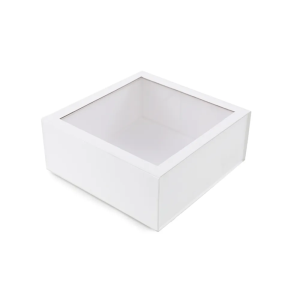 Cajas Premium con Iman y Visor. BLANCO
