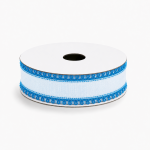 Cinta aramada de organza. BIBELO AZUL