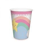 Vasos de papel decorados 240 ml NUBECITAS