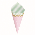 Cono de papel laminado. CARROSEL