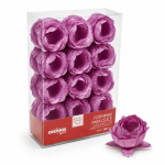 Pirotines en cajita para bombones. ORQUDIEA LILA