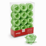 Pirotines en flores para bombones. VERDE PASTEL