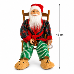 Papa Noel Rojo Sentado