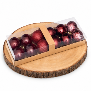 Bolas de Arbol Burdeos