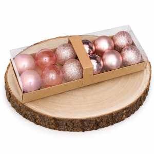 Bolas de Arbol Rosa