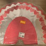 Leque para boutquet transparentes. ROJO Y BLANCO