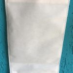 Bolsas ecológicas reutilizables con manija tipo troquel. BLANCA