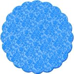 Blondas para bombones. RENDA AZUL MARINO