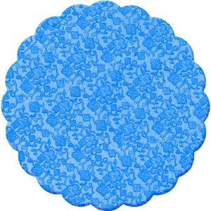 Blondas para bombones. RENDA AZUL MARINO